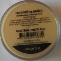 Neutral Metallic Shoe Polish Neutral Metallic Boot Polish Hand Bag Polish
